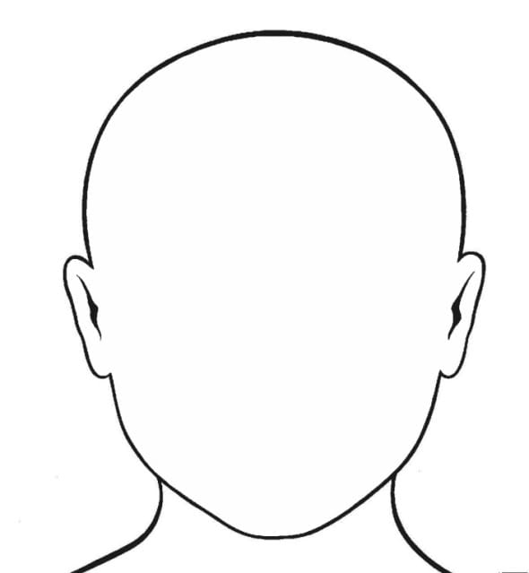 facial features coloring pages - photo #32